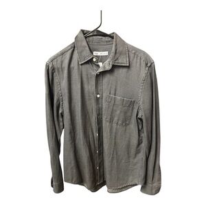 Zara Gray Button-Up Shirt